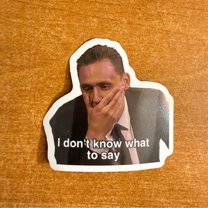 Funny Sticker with Quote